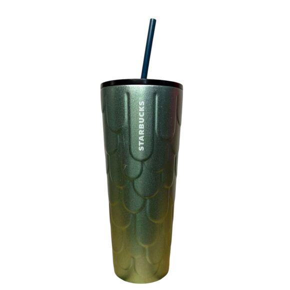 Starbucks Tumbler Venti 2022 Mermaid Scales Insulated 24oz - Picture 1 of 5